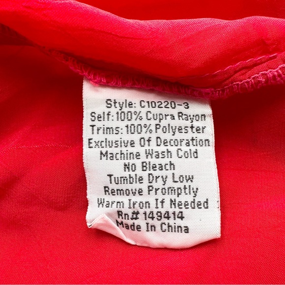 Johnny Was Cedella Embroidered Scalloped Hem Blouse - Picture 10 of 13